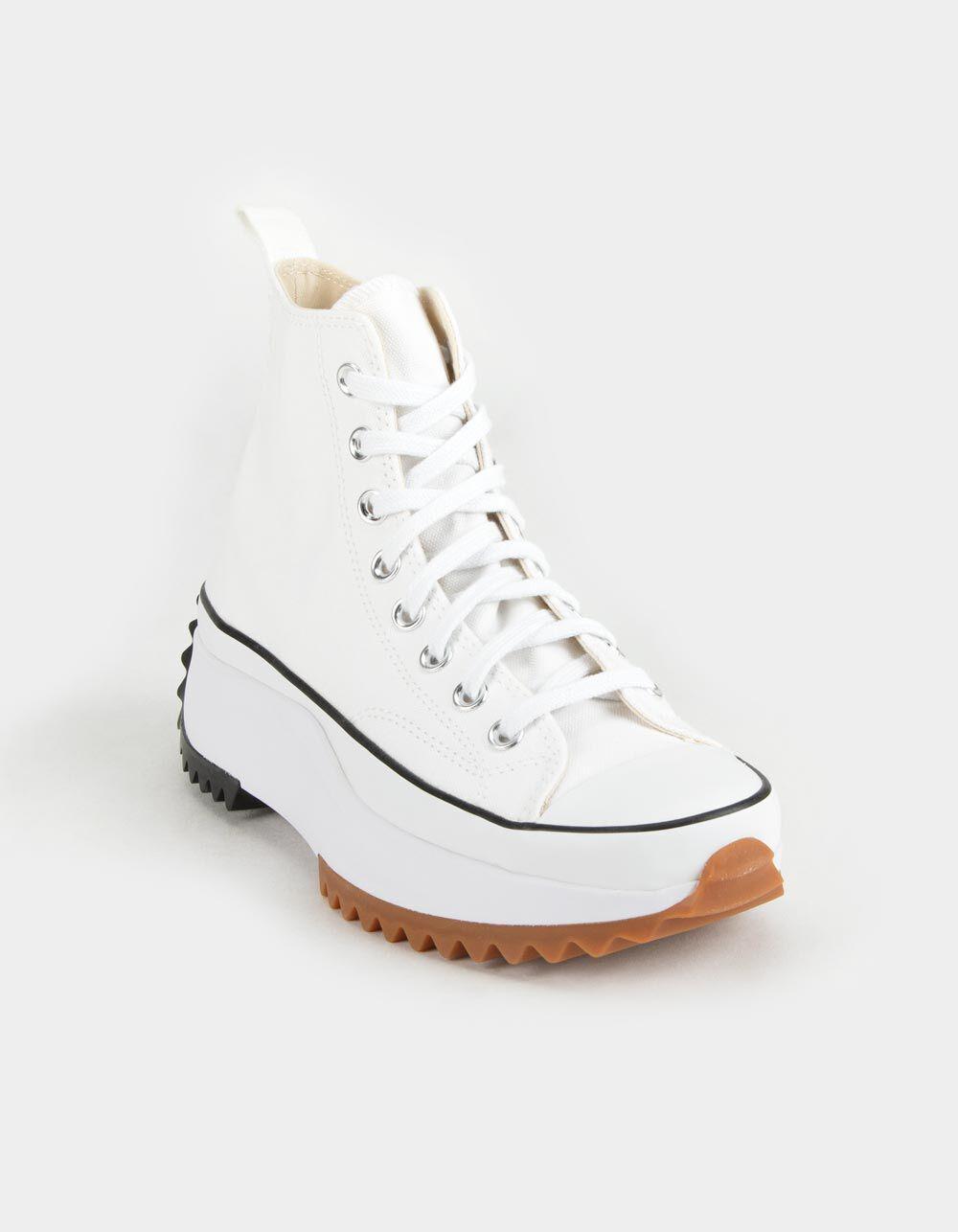 CONVERSE Run Star Hike High Top Platform Shoes - WHITE Product Image