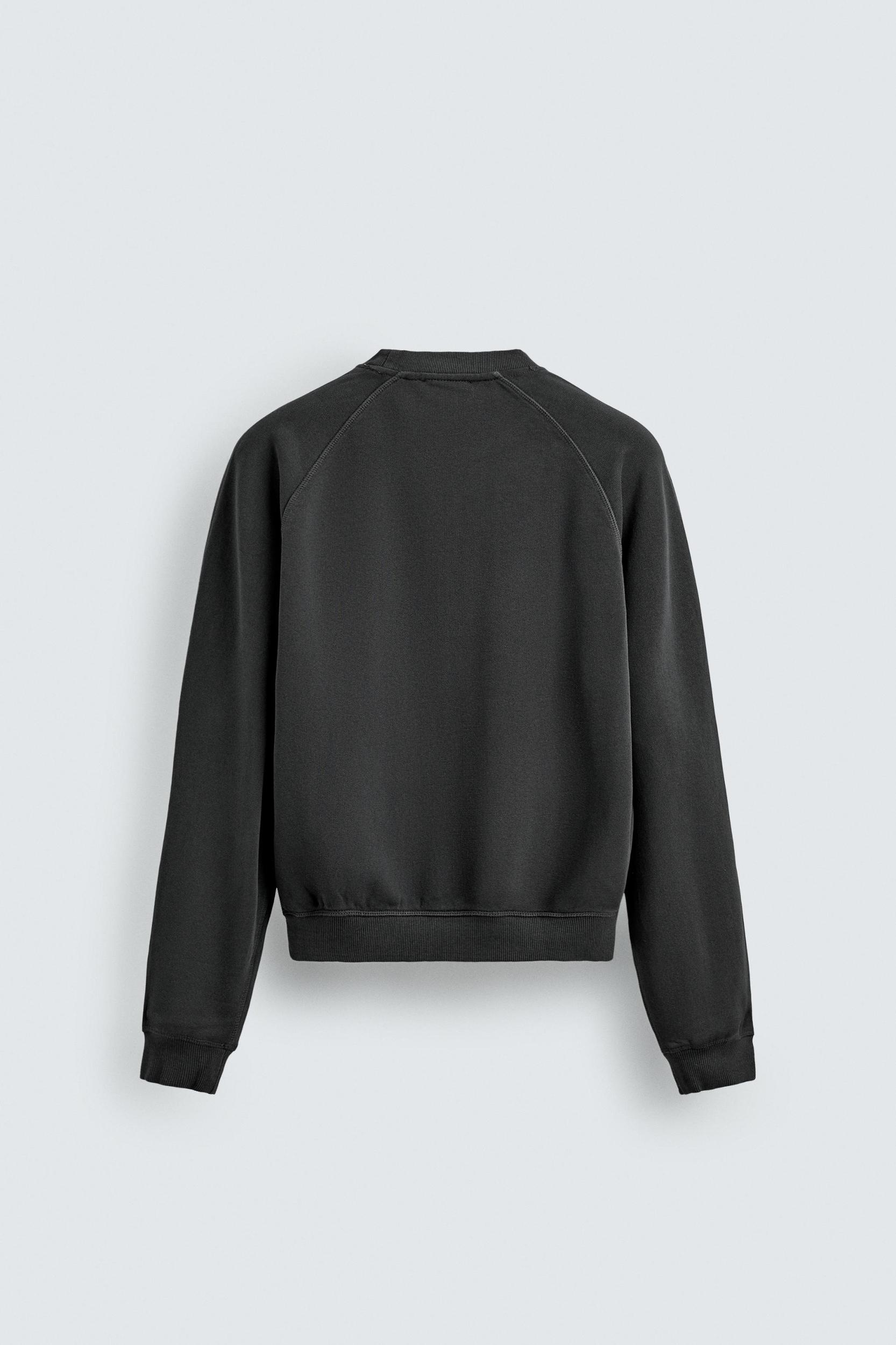 AARON LEVINE X ZARA WASHED CREWNECK SWEATSHIRT Product Image
