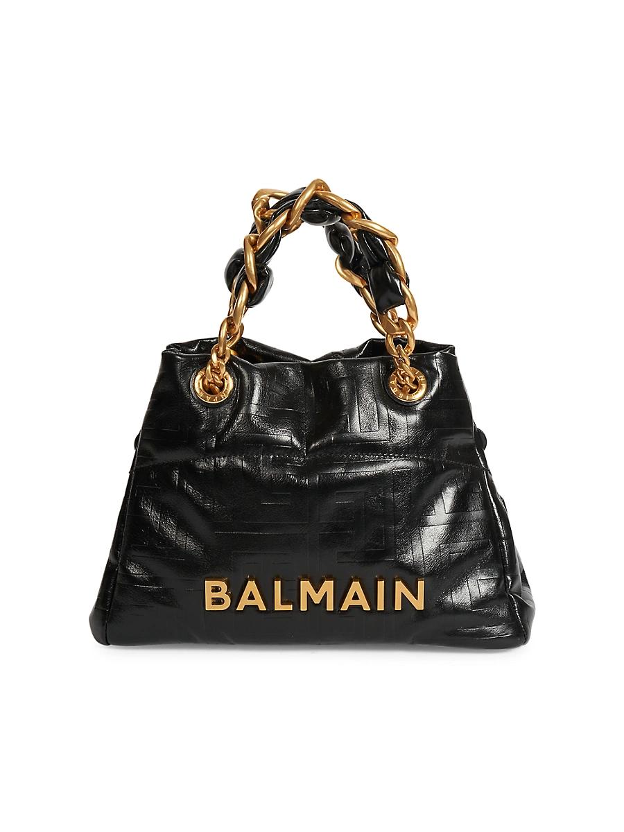 Womens Soft Cabas Monogram Leather Tote Bag Product Image