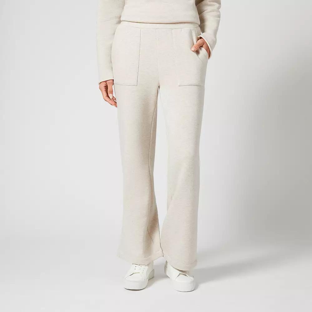 Womens Grey & Gray Relaxed Leg Pull On Pants, Womens Product Image