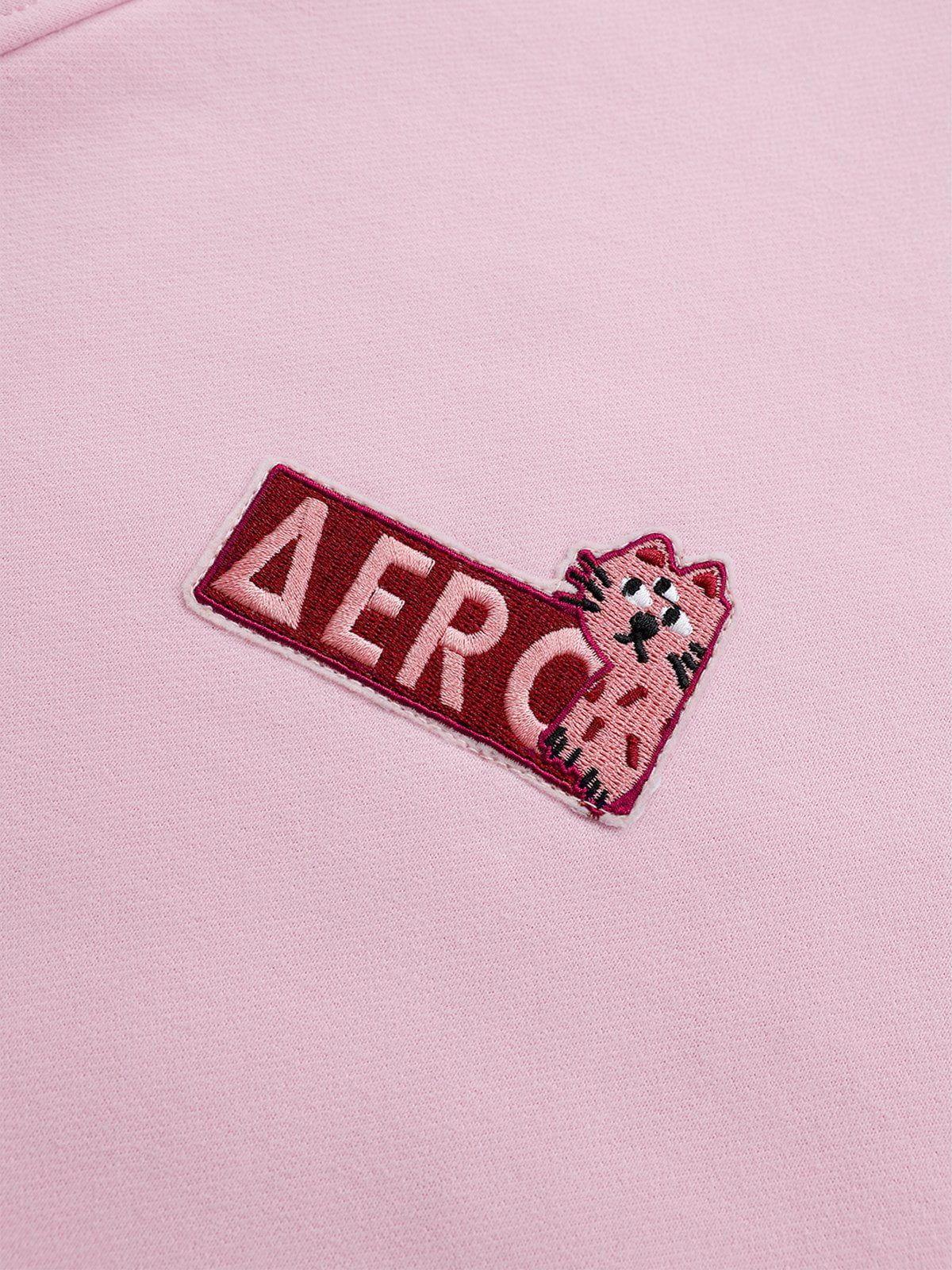 Aelfric Eden Floral Number Embroidery Hoodie Product Image