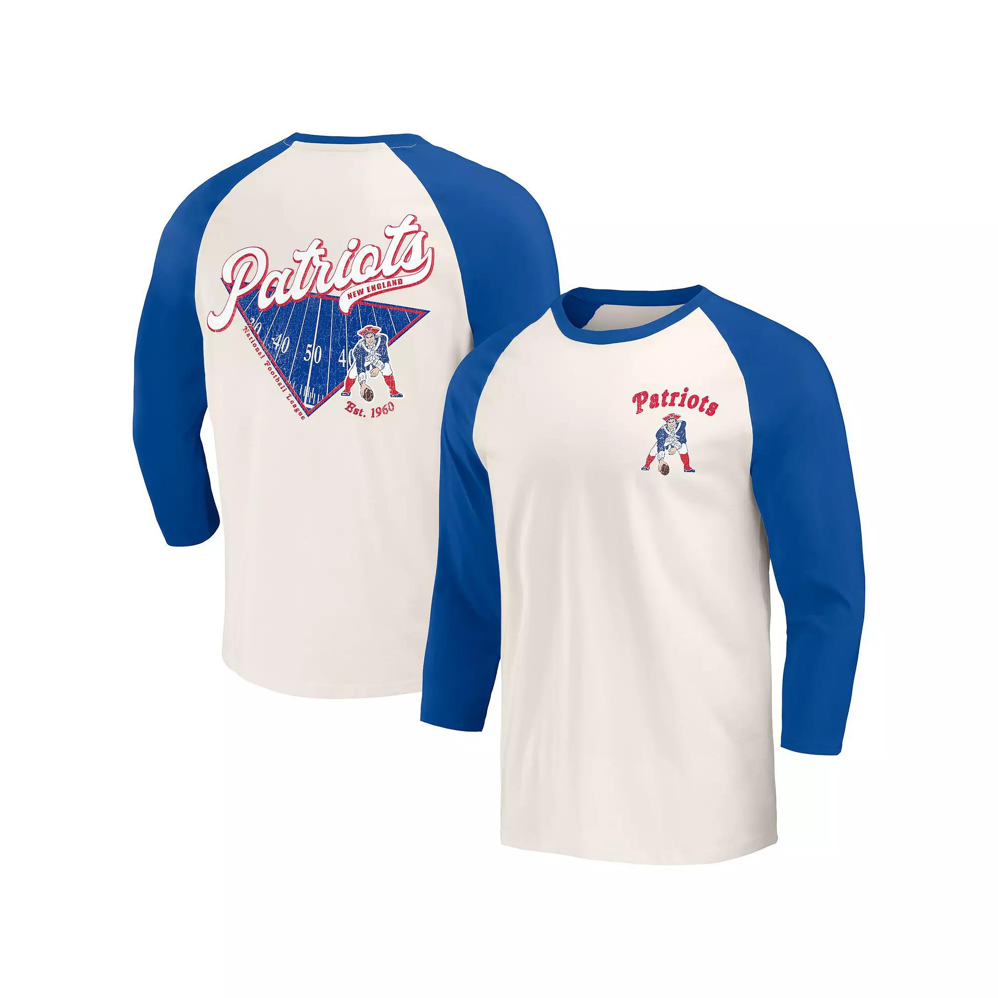 Men's Darius Rucker Collection by Fanatics Light Blue/White St. Louis Cardinals Cooperstown Collection Raglan 3/4-Sleeve T-Shirt, Size: Medium Product Image