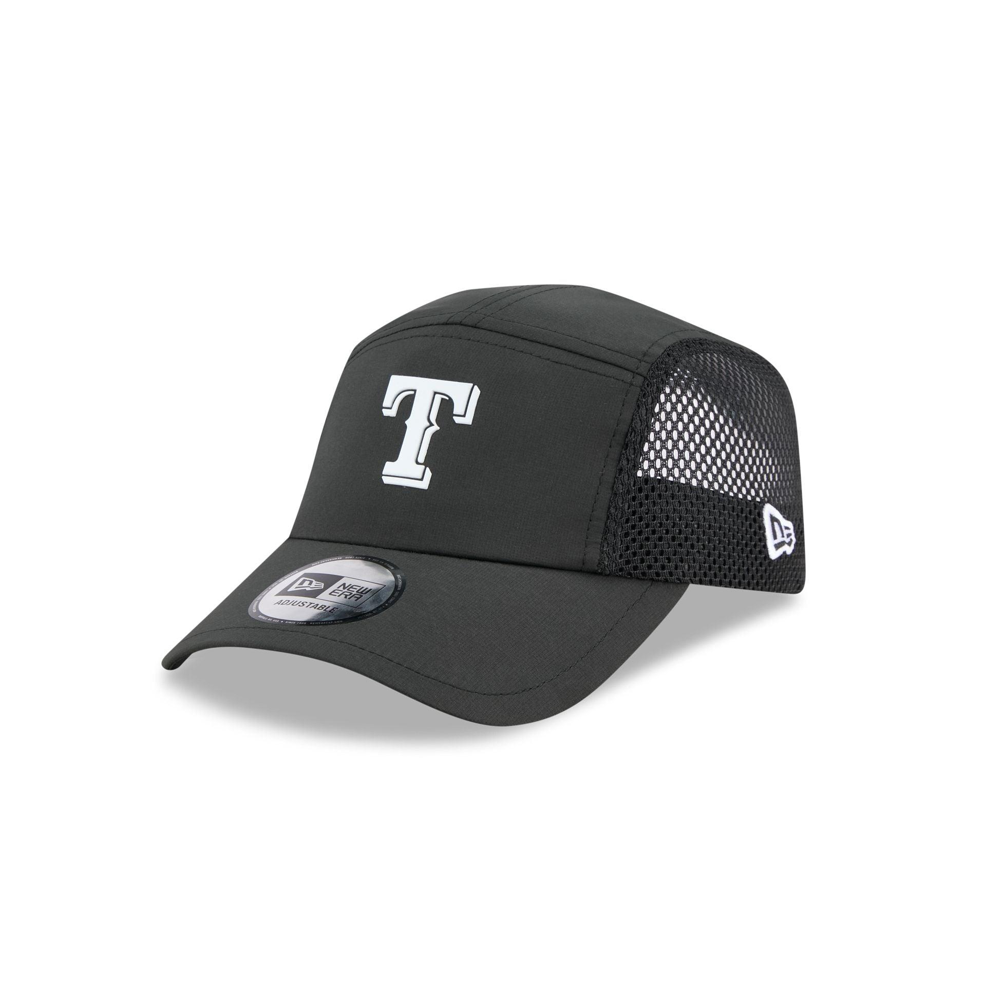 Texas Rangers Black Poly Runner Adjustable Hat Male Product Image