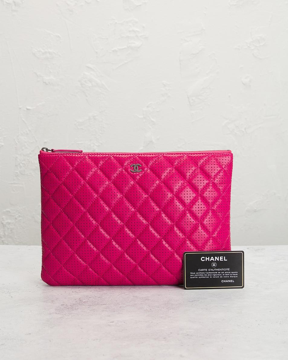 Chanel Perforated Lambskin O Case Clutch Product Image
