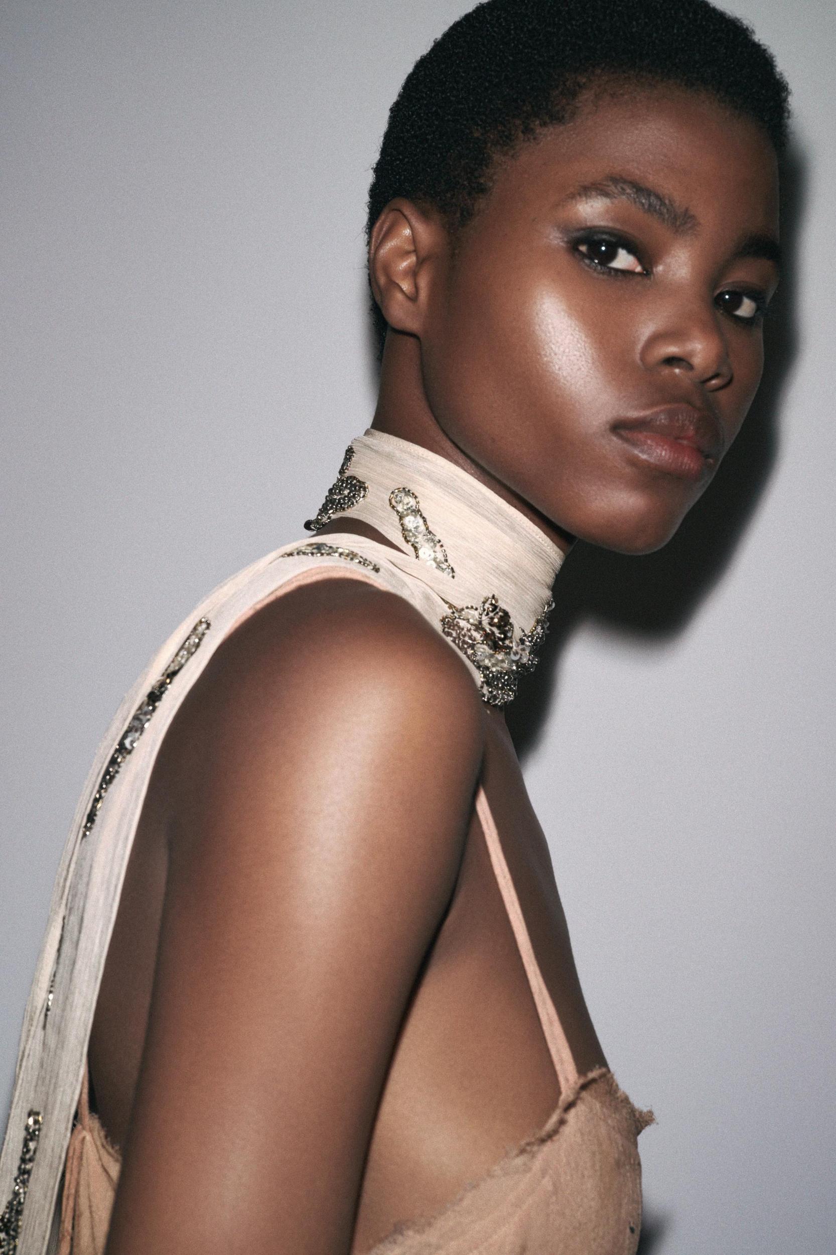 ZW COLLECTION EMBROIDERED ASYMMETRIC DRESS Product Image