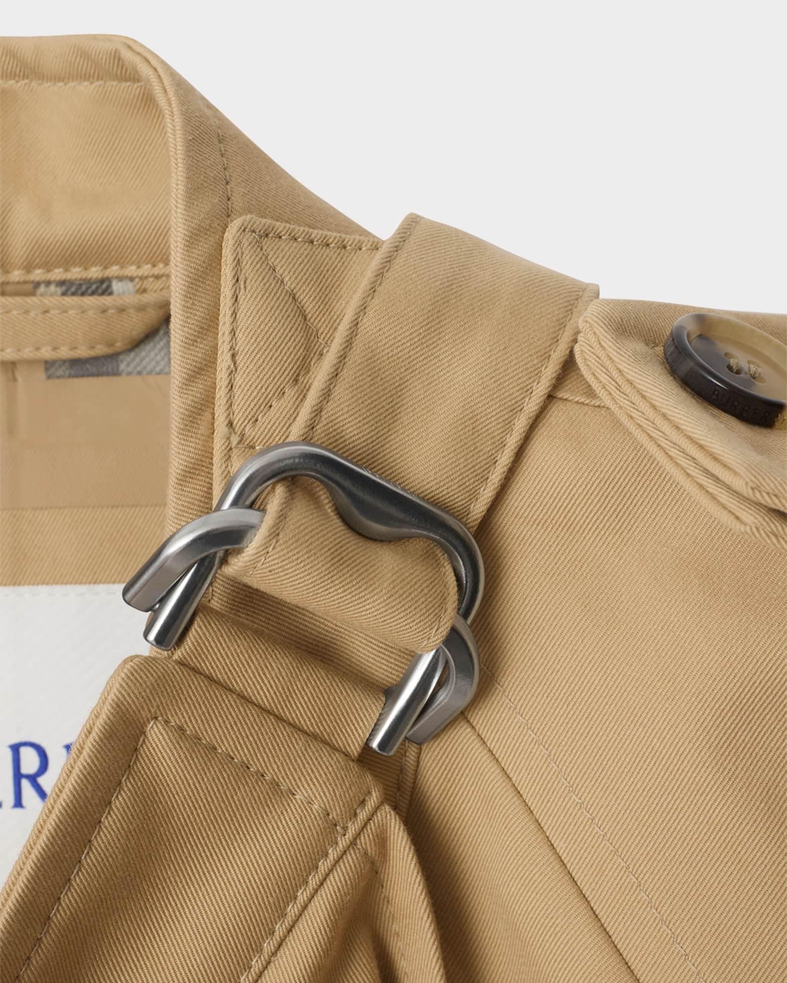 Double-Breasted Short Trench Cape Product Image
