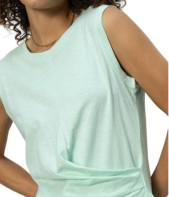 Sanctuary Crew Neck Sleeveless Draped Tank Product Image