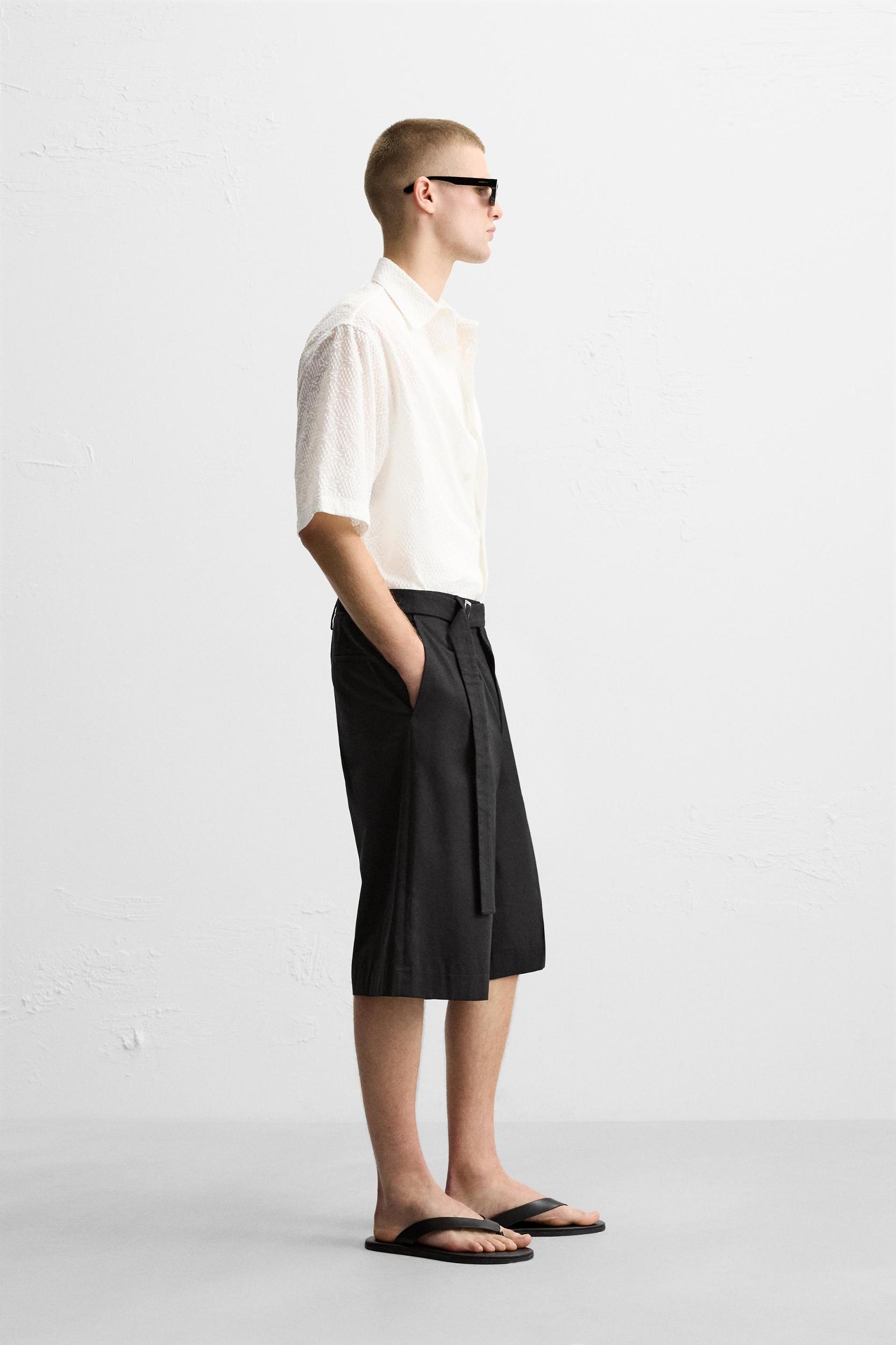 GEOMETRIC EMBROIDERED SHIRT Product Image