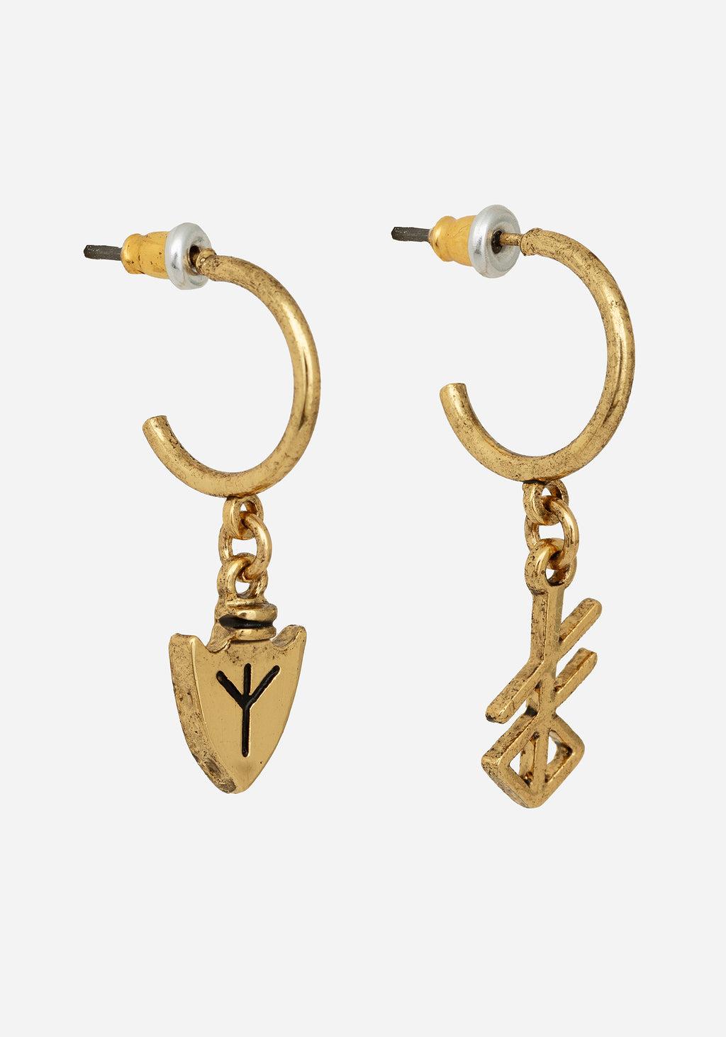 Brunnhilde Earrings - Gold Product Image