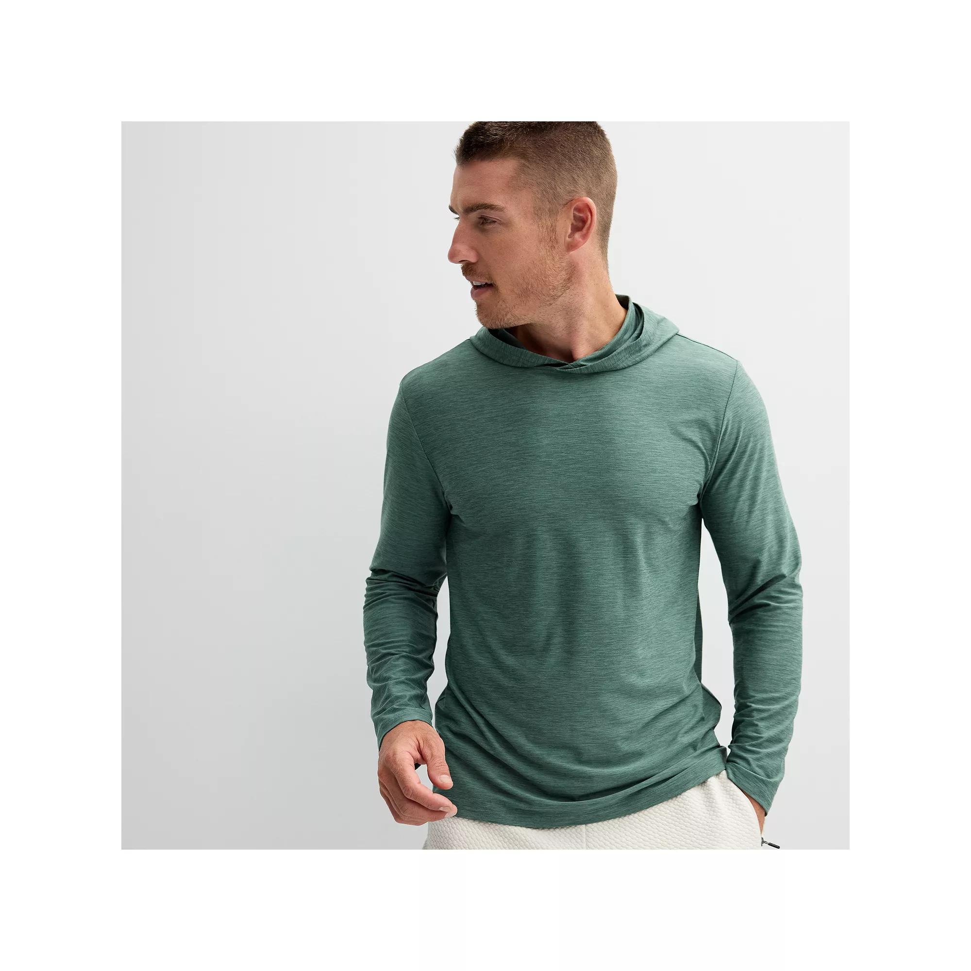 Men's FLX Luxury Soft Wander Lightweight Hoodie, Size: Small, Green Product Image