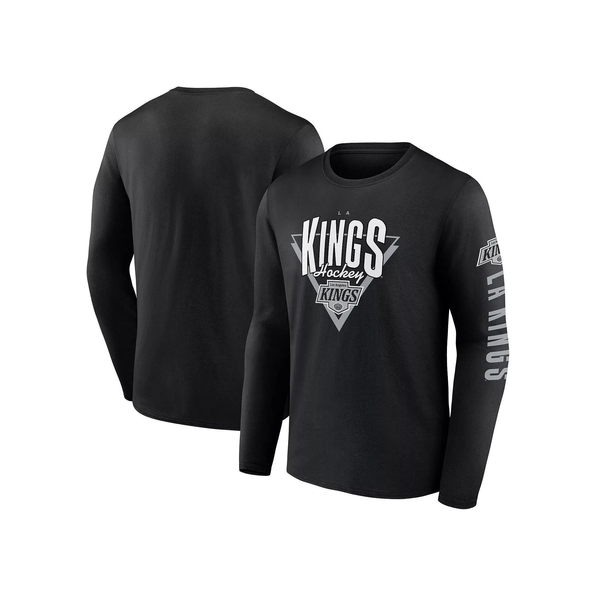 Men's Fanatics Black Los Angeles Kings Headline Long Sleeve T-Shirt, Size: 2XL, Kgs Black Product Image