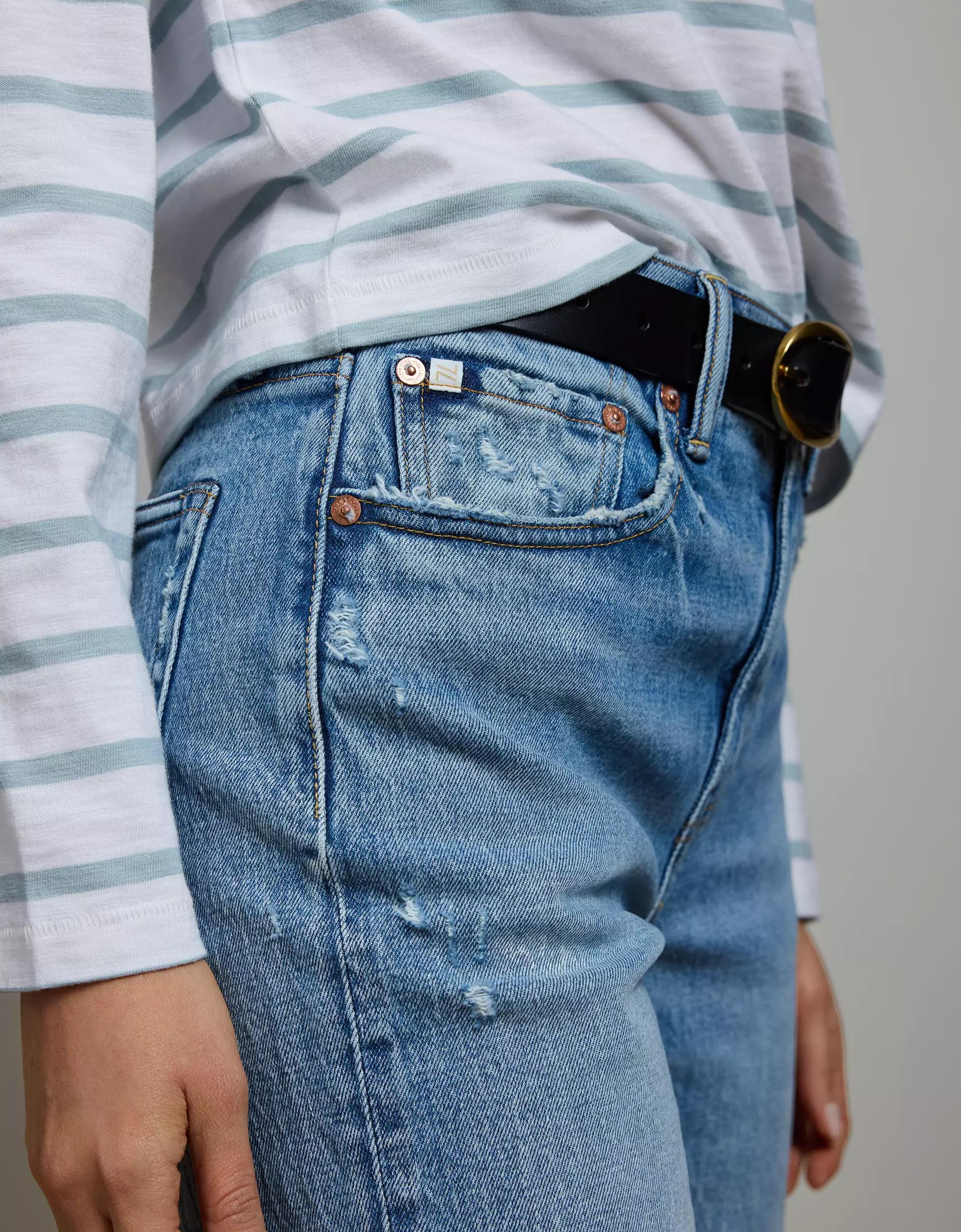 AE77 Premium Bootcut Crop Jean Product Image