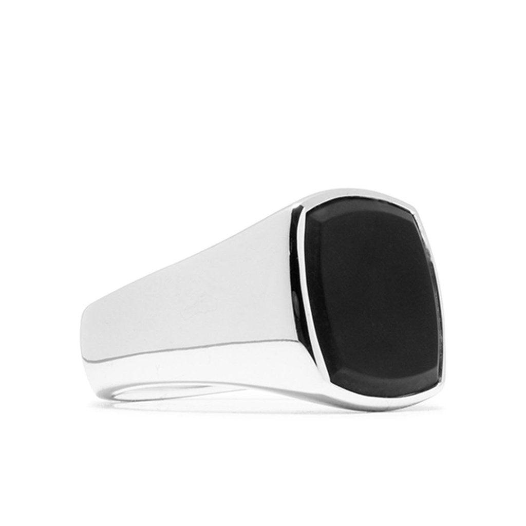 Cushion Black Onyx - 925 Sterling Silver Product Image