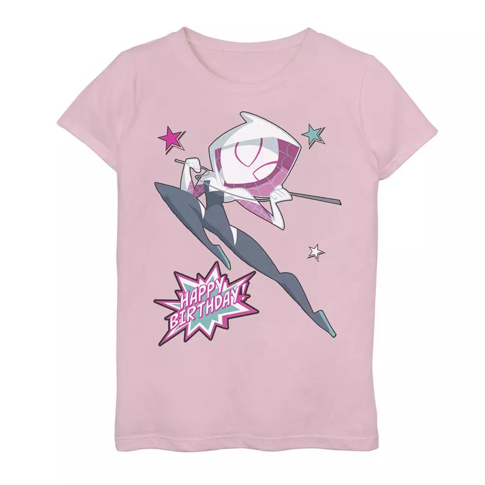 Girls 7-16 Marvel Spider-Man Gwen Happy Birthday Graphic Tee, Girl's,  Product Image