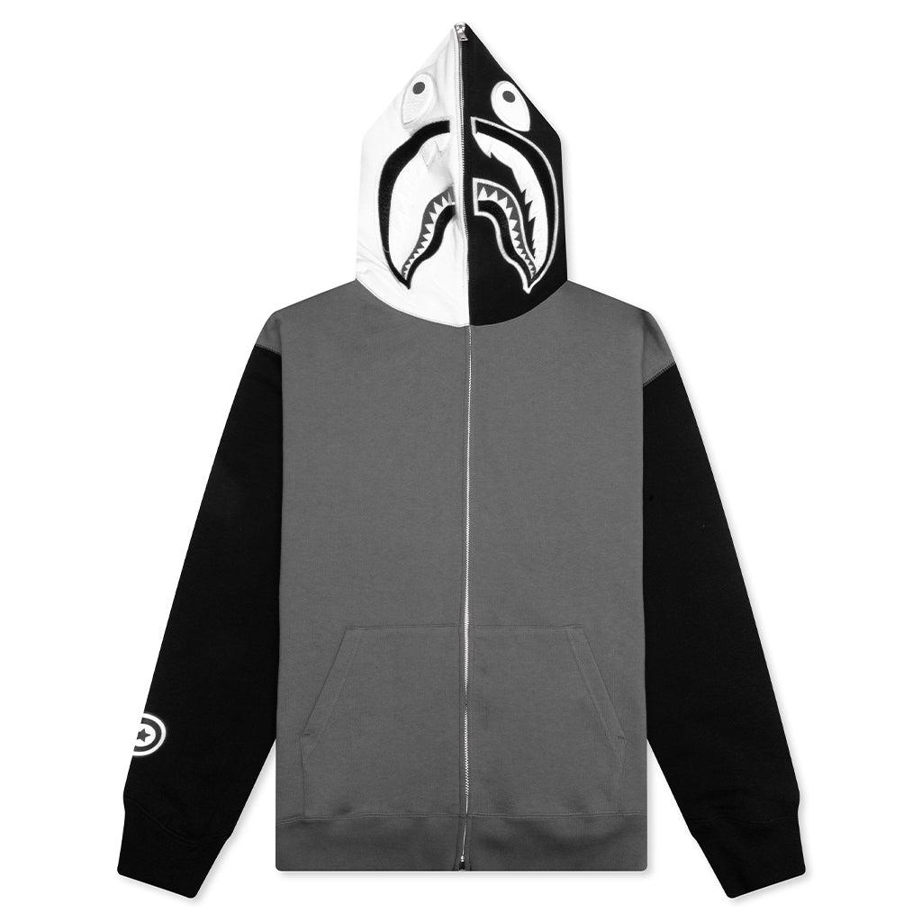 Shark Full Zip Hoodie #1 - Black Male Product Image