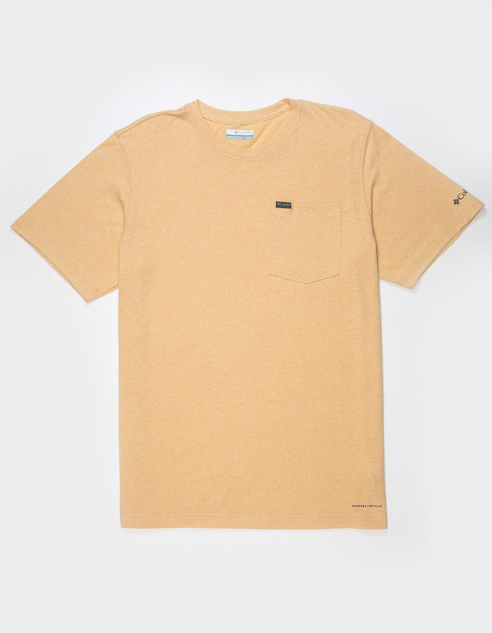 COLUMBIA Thistletown Hills Mens Pocket Tee - MUSTARD Product Image