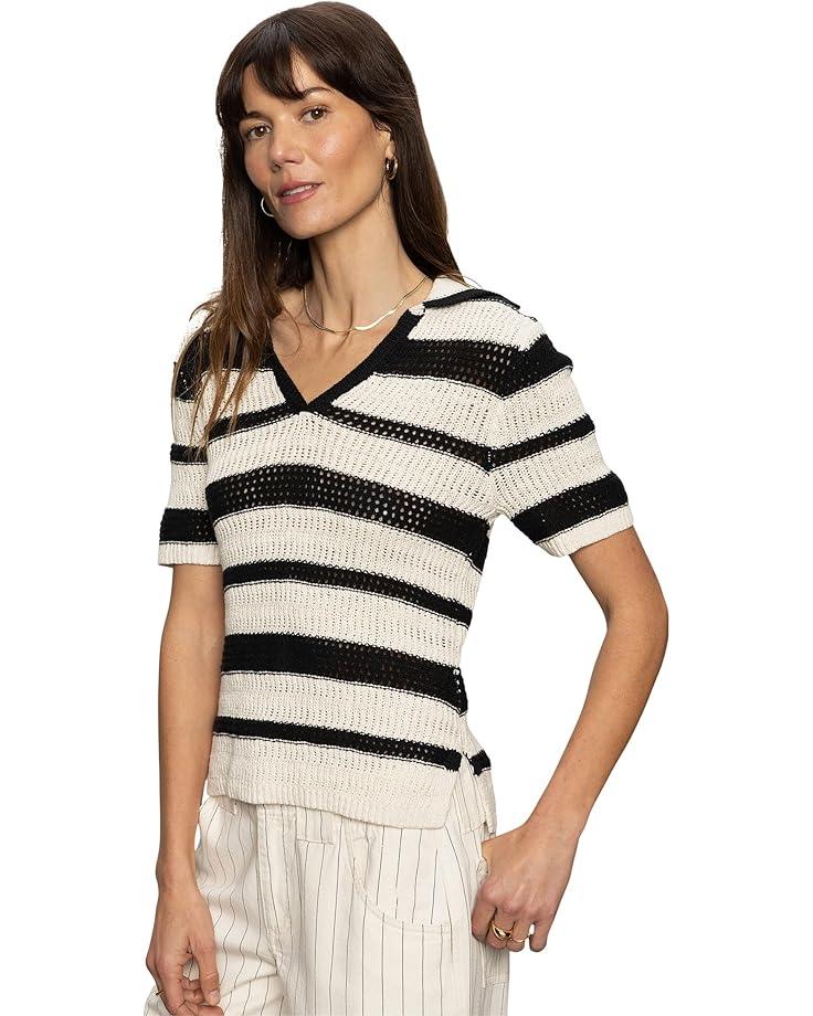 Rosanna Striped Puff Sleeve Sweater Product Image