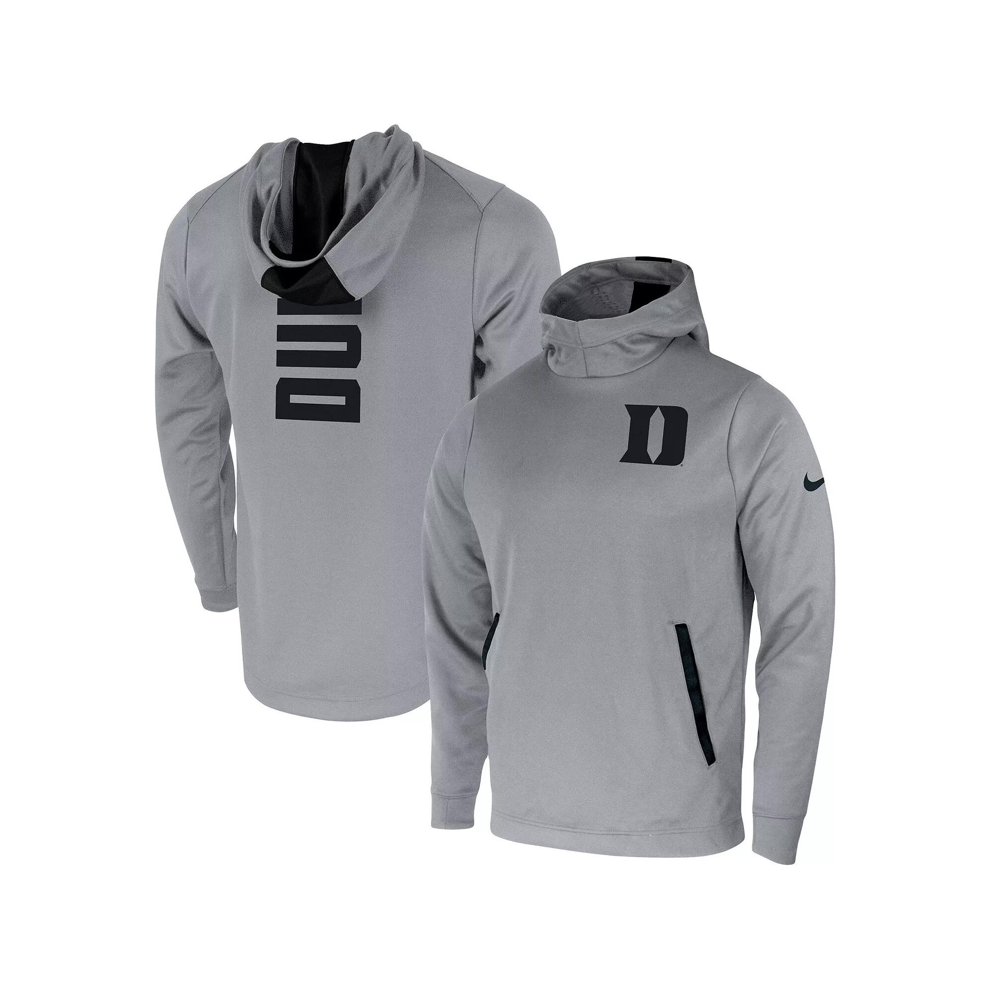 Men's Nike Gray Duke Blue Devils 2-Hit Performance Pullover Hoodie, Size: Medium, Grey Product Image