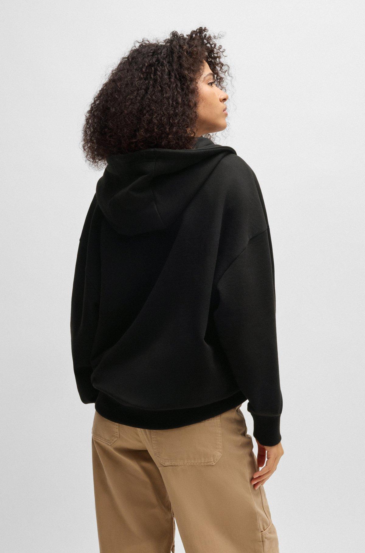 All-gender relaxed-fit hoodie in cotton terry Product Image