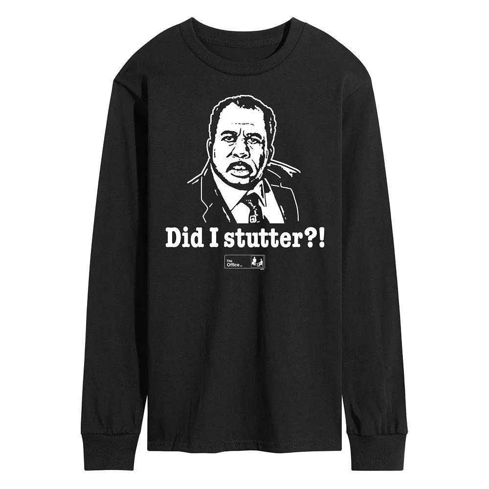 Men's The Office Did I Stutter Long Sleeve Tee,  Product Image
