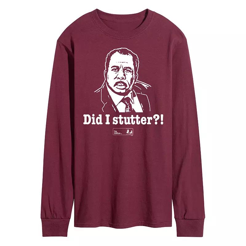 Men's The Office Did I Stutter Long Sleeve Tee,  Product Image