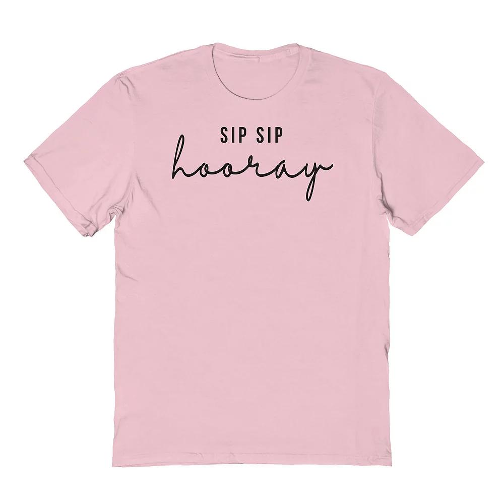 Men's Sip Sip Graphic Tee, Size: XXL, Light Pink Product Image