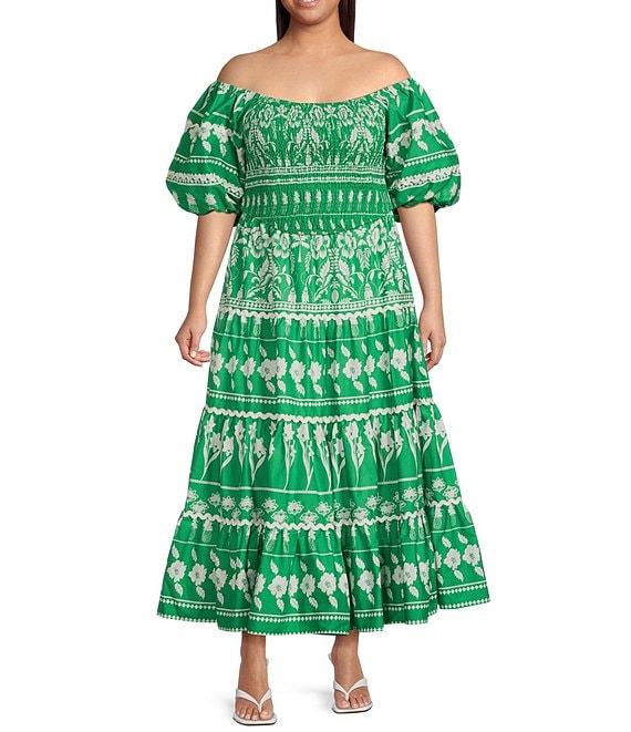 Sugarlips Plus Rick Rack Trimmed Coordinating Smocked Crop Top Product Image