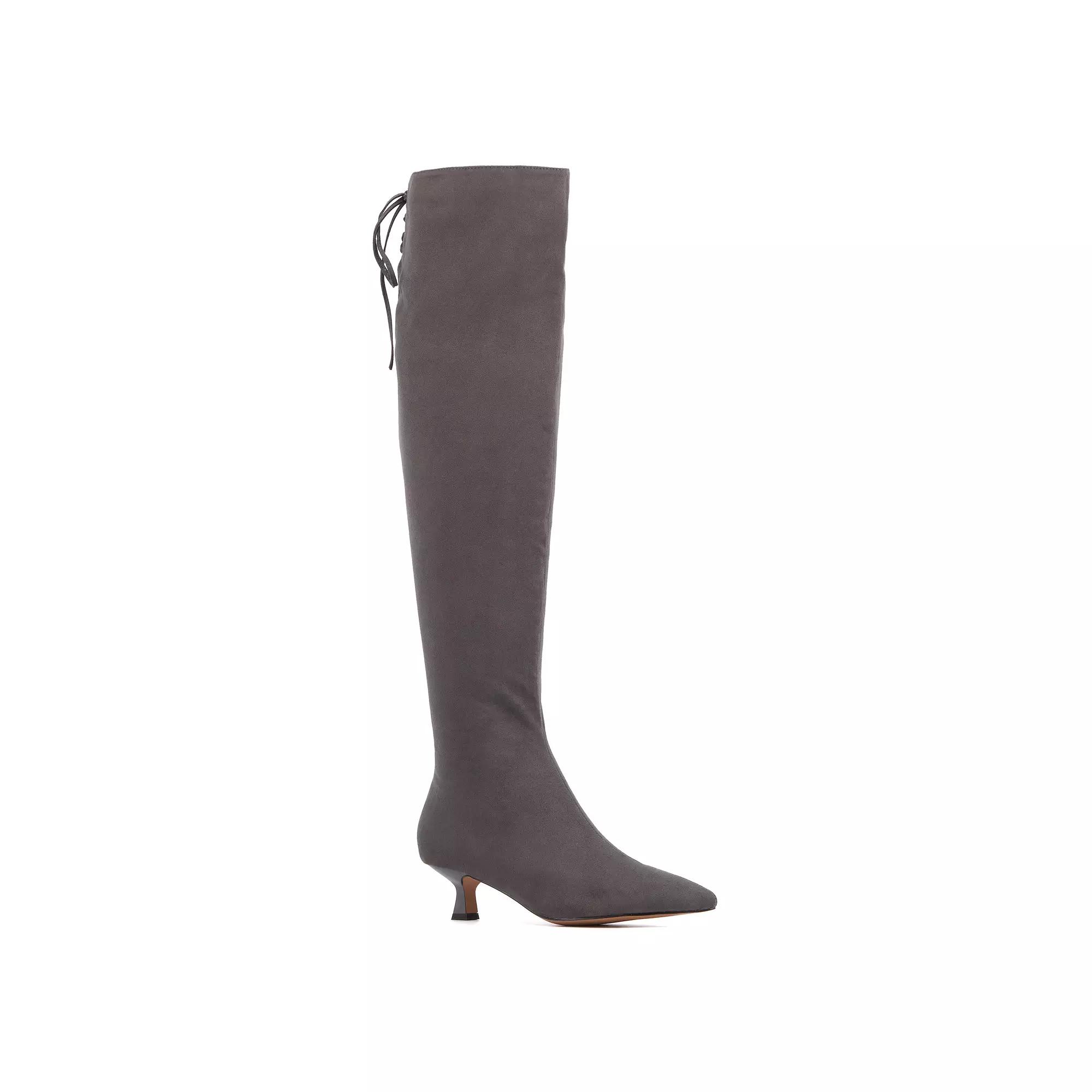 Journee Langly Women's Wedge Knee High Boots, Girl's,  Product Image