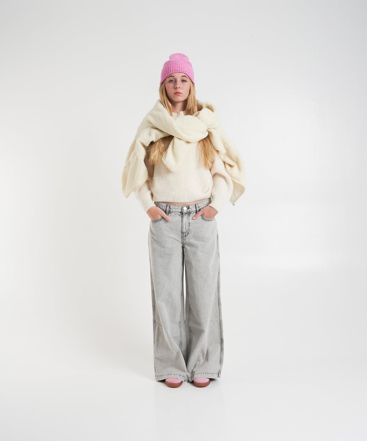 Wool Sweater with High Collar Product Image