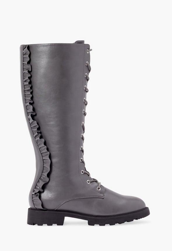 JustFab Margaux Platform Loafer Pump Womens Black/ White Size 8.5 Product Image