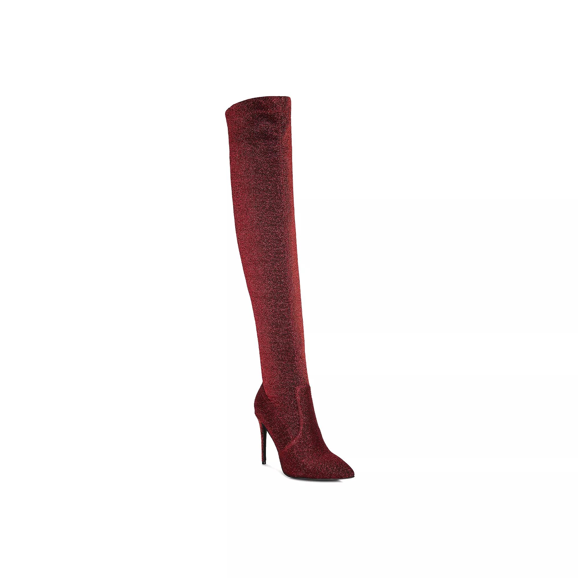 London Rag Tigerlily Women's High Heel Over-The-Knee Boots,  Product Image