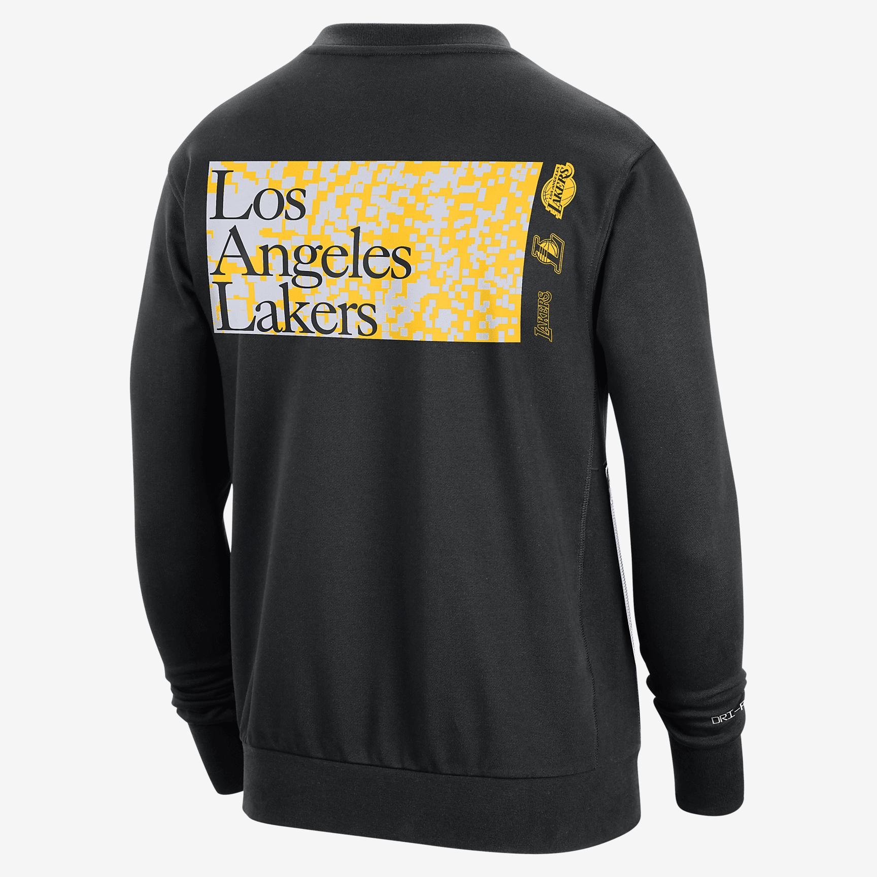 Los Angeles Lakers Standard Issue Men's Nike Dri-FIT NBA Crew-Neck Sweatshirt Product Image