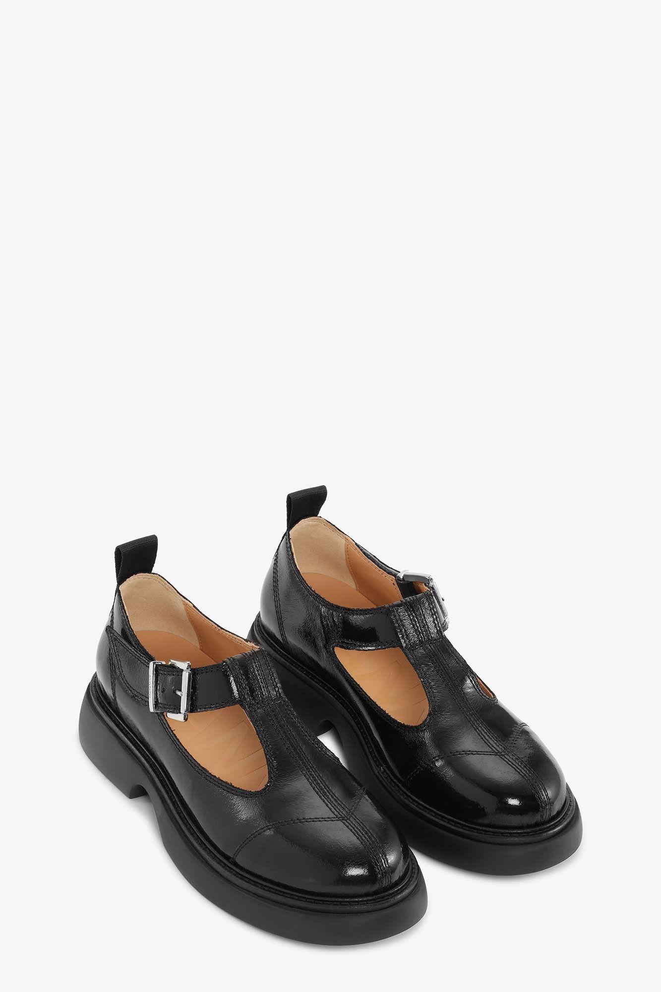 Black Everyday Buckle Mary Jane Shoes Product Image