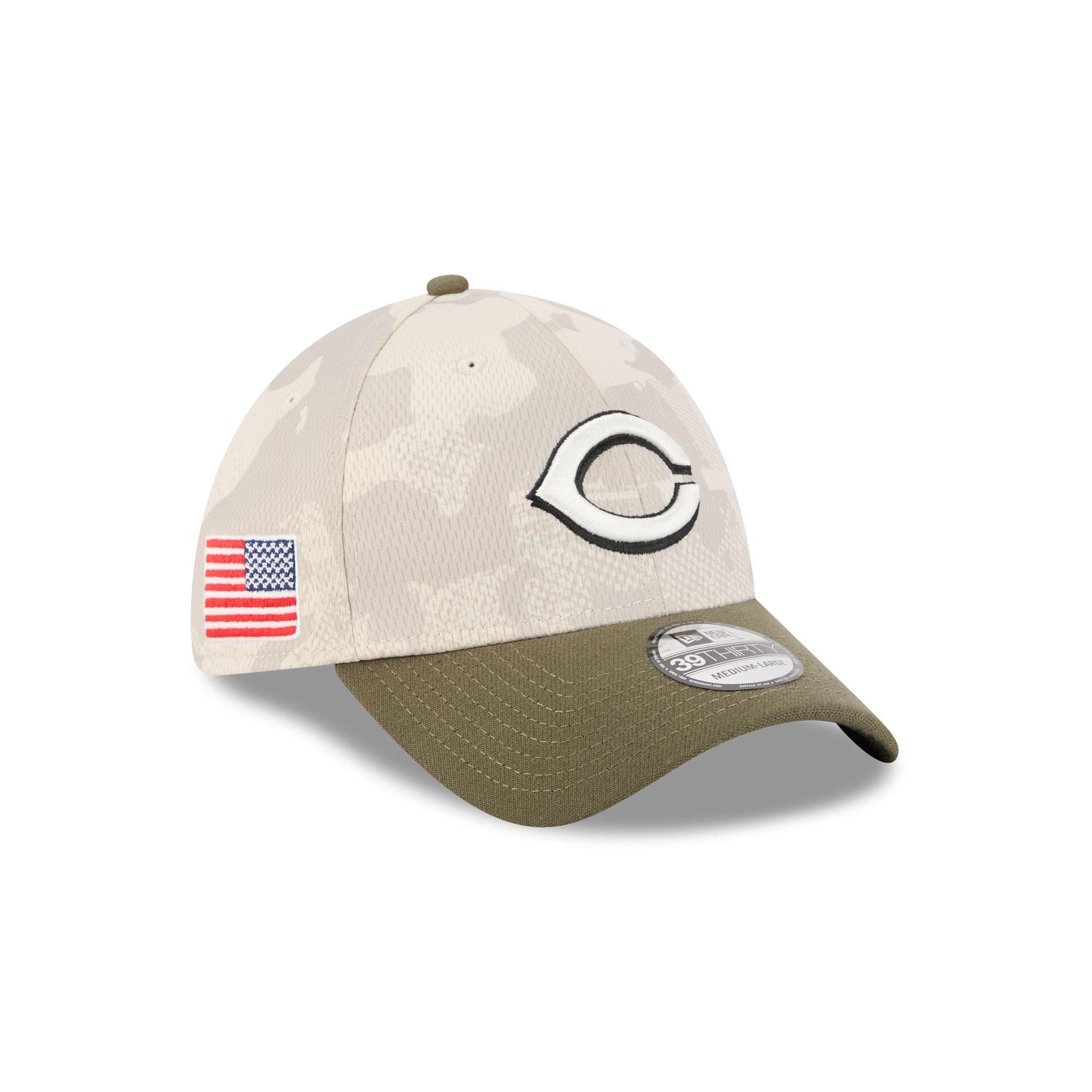 Cincinnati Reds Armed Forces Day 2025 39THIRTY Stretch Fit Hat Male Product Image