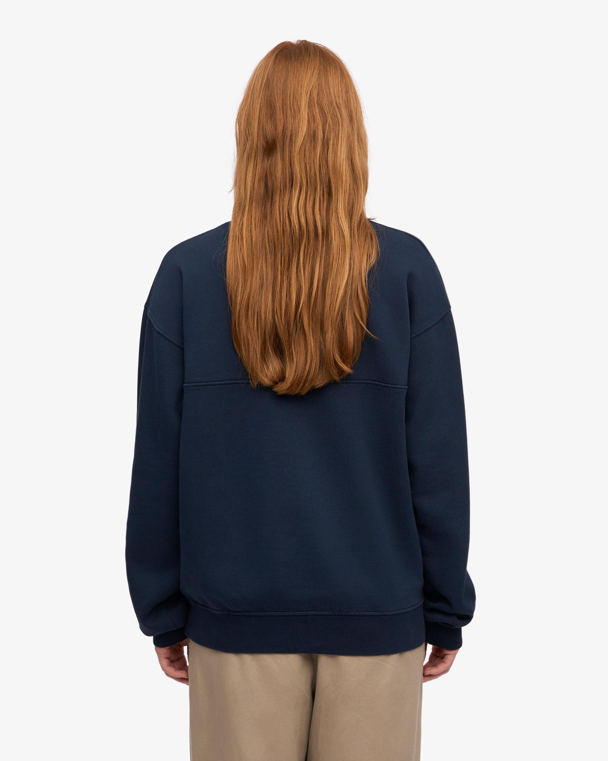 Organic Quarter Zip - Marine Blue Product Image