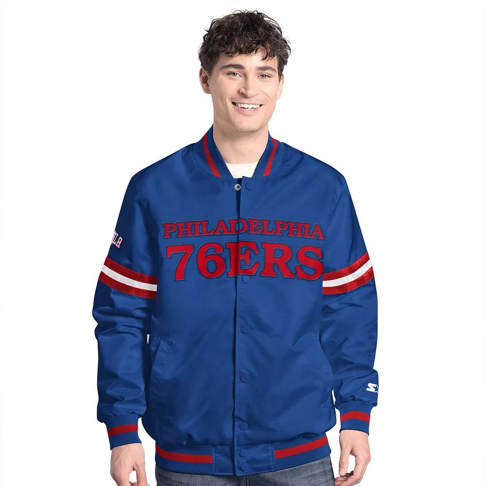 Men's Starter Red Philadelphia Phillies Scout Full-Snap Varsity Jacket,  Product Image