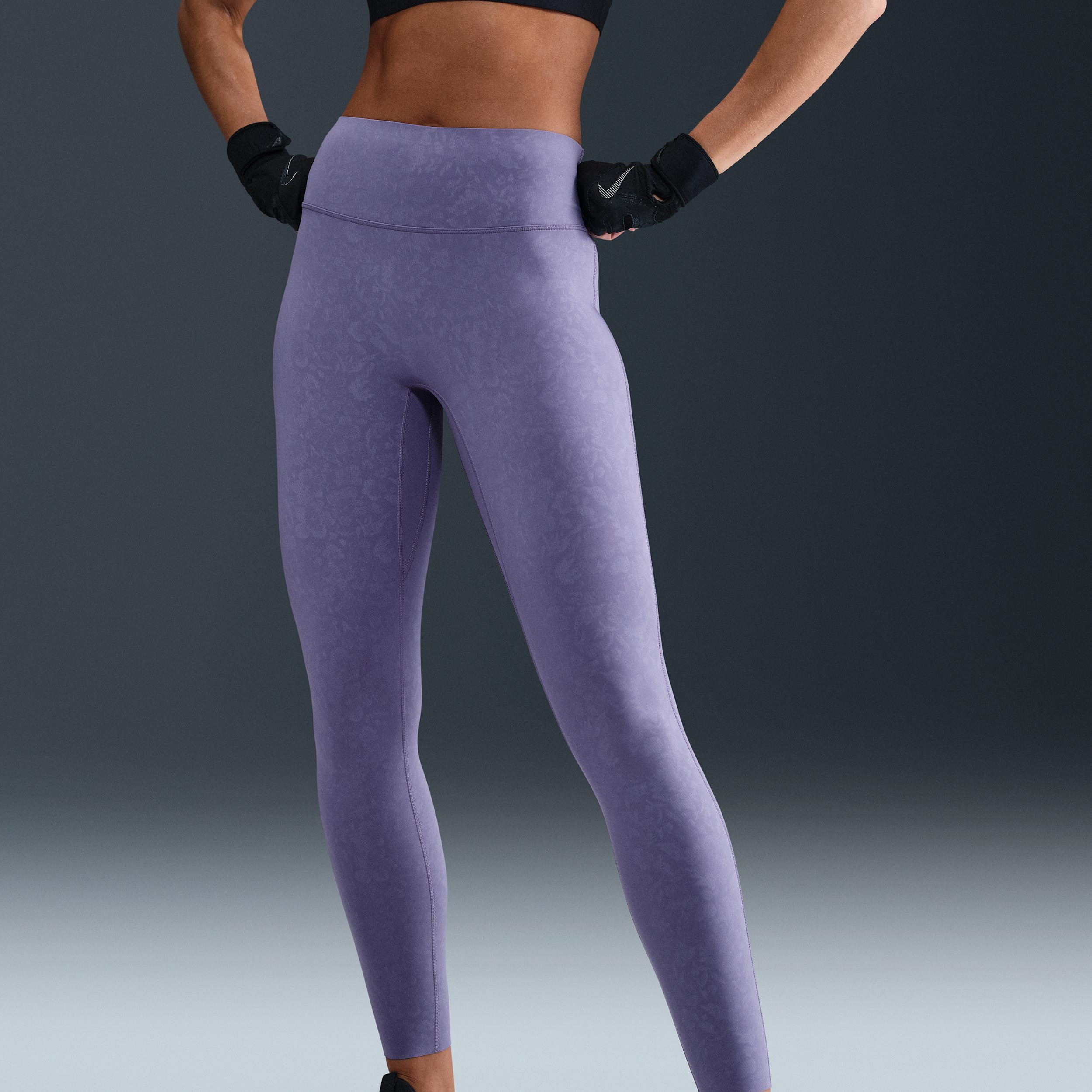 Nike Women's Universa High-Waisted 7/8 Floral Leggings with No Front Seam Product Image