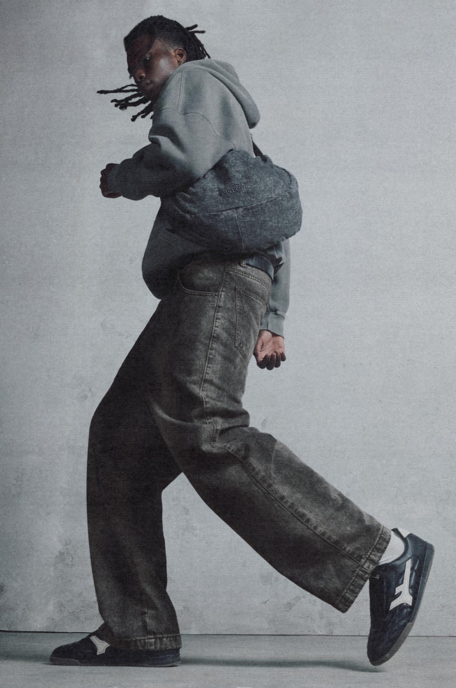 Loose baggy spray jeans Product Image