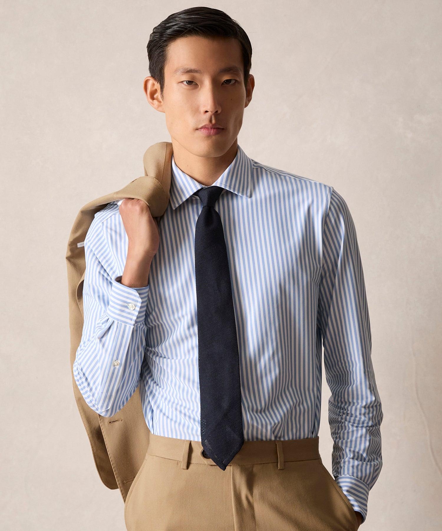 Italian Stretch Knit Dress Shirt Product Image