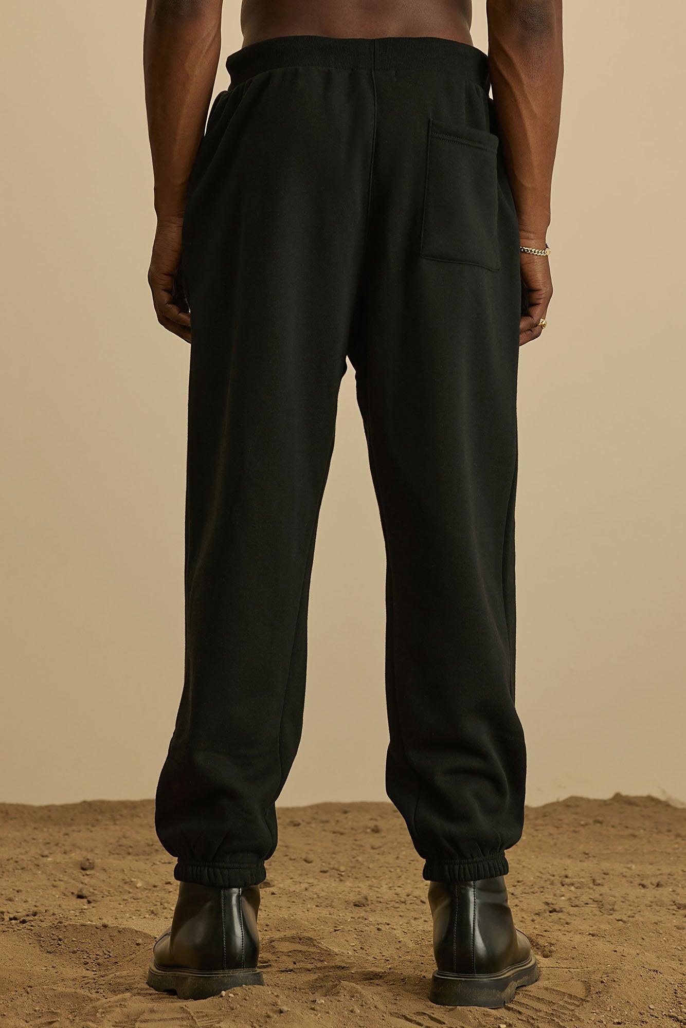 Tyson Relaxed Gusset Jogger - Black Product Image