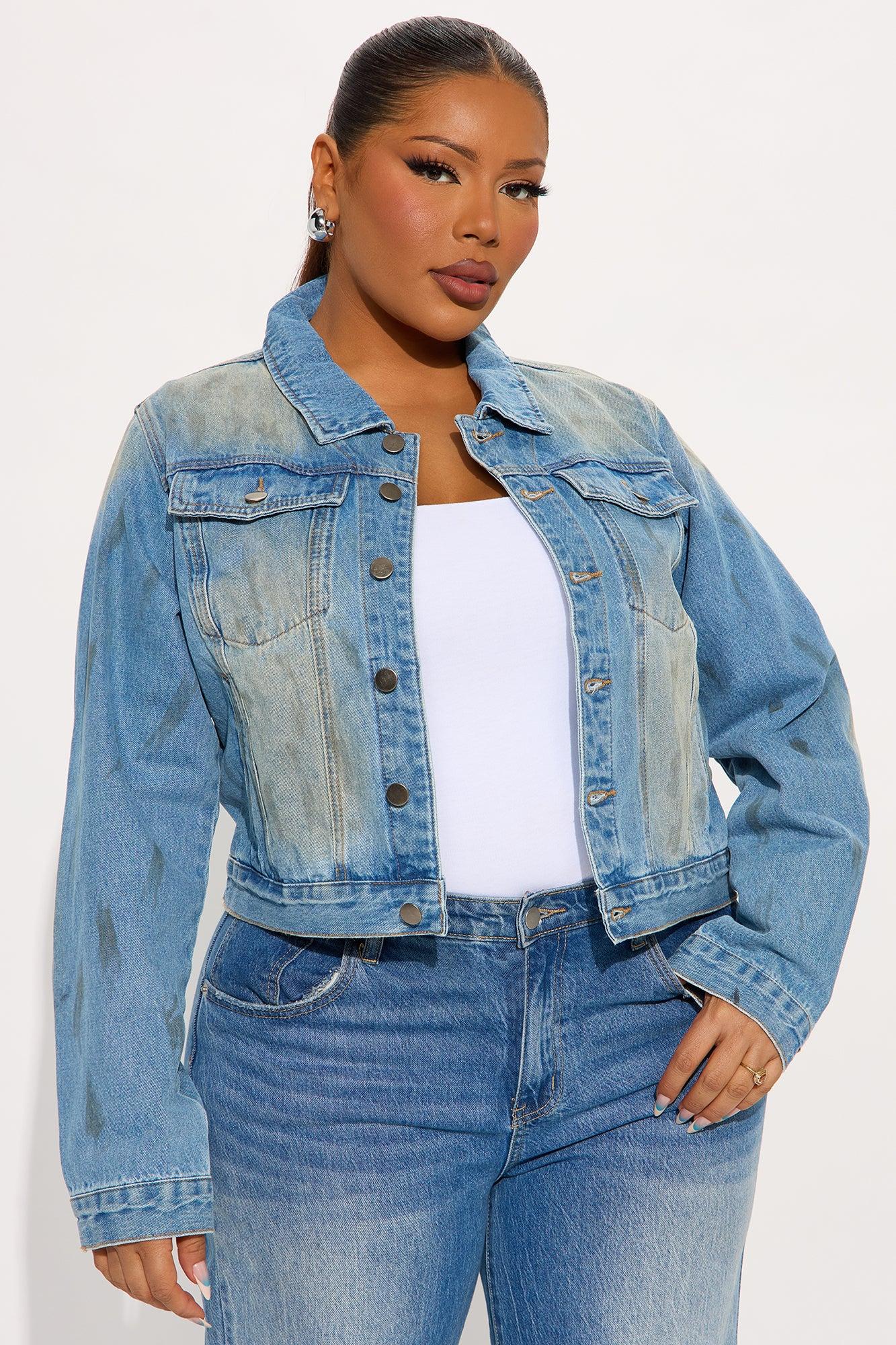 Desert Sun Washed Denim Jacket - Vintage Wash Female Product Image