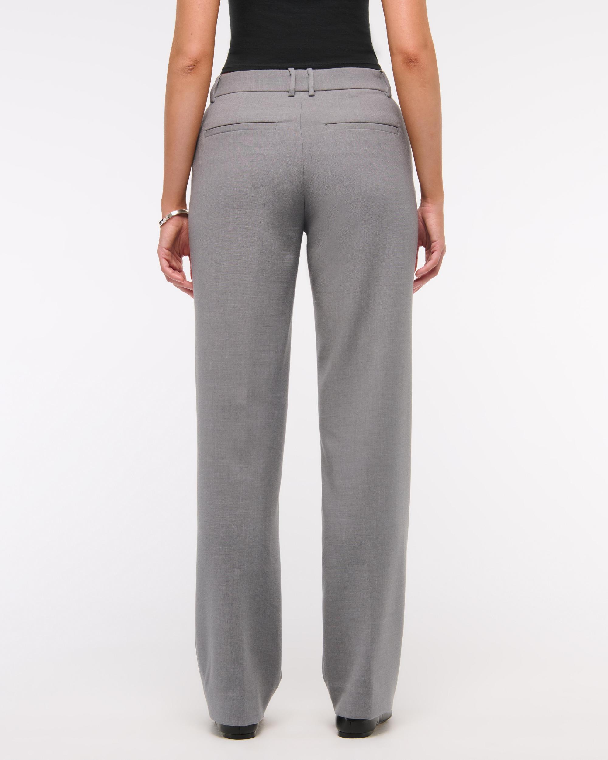 Low Rise Tailored Straight Pant Product Image