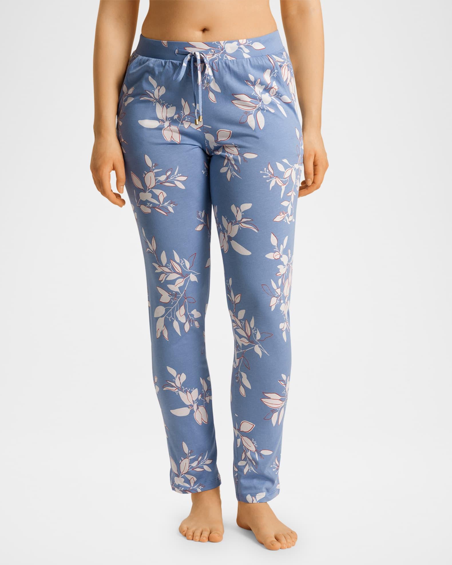 Botanical-Print Lounge Pants Product Image