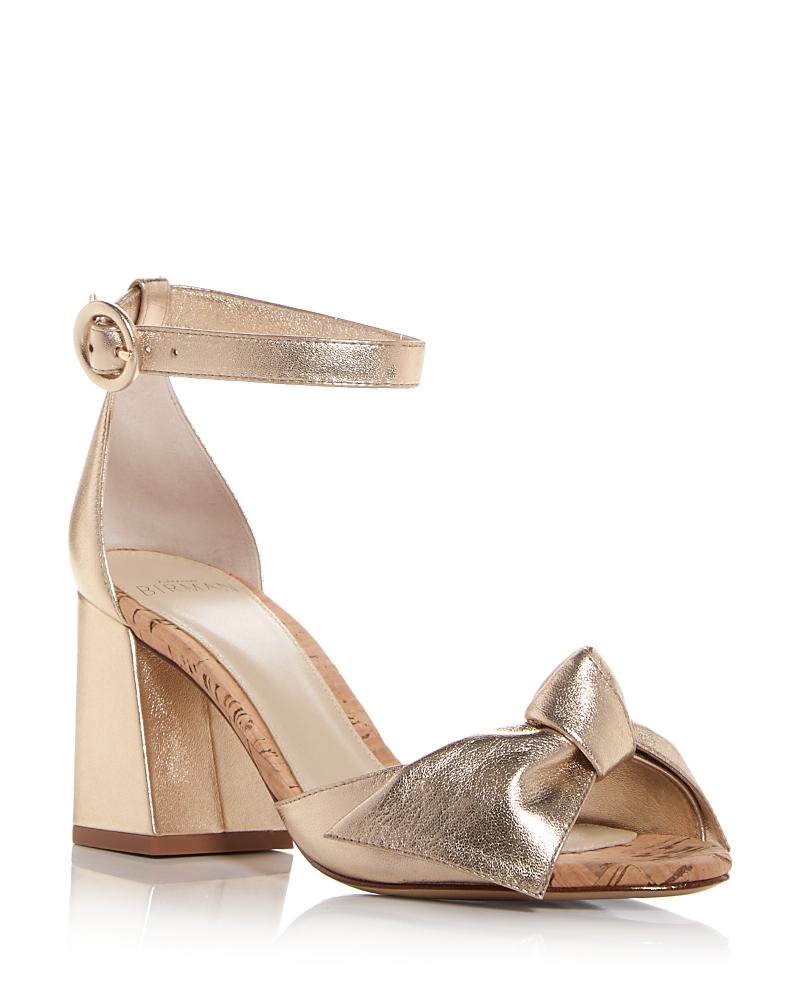 Womens Maxi Clarita 75MM Knotted Metallic Leather Sandals Product Image