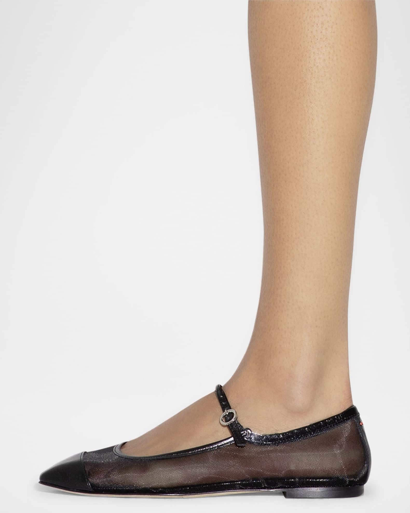 Uma Mesh Mary Jane Ballerina Flats Product Image