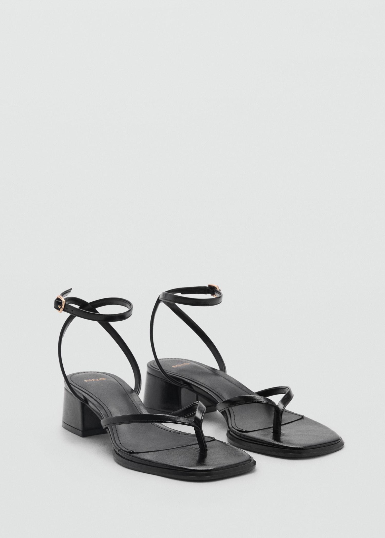 Strappy heeled sandals - Women | MANGO USA Product Image
