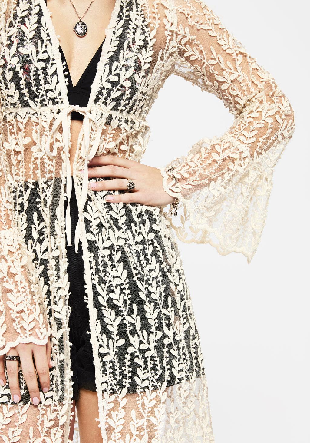 Evangeline Lace Kimono Product Image