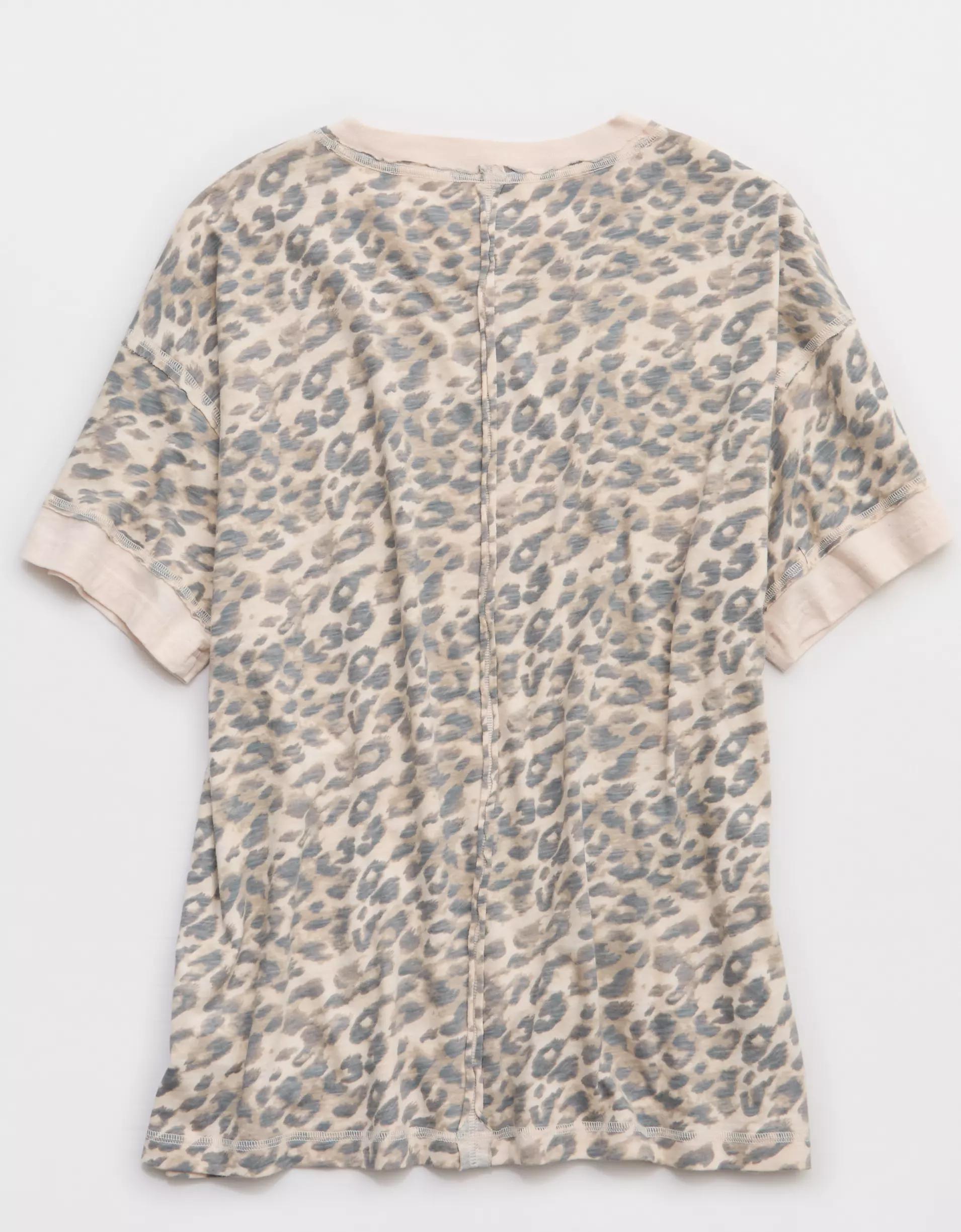 Aerie Crew Oversized Boyfriend T-Shirt Product Image