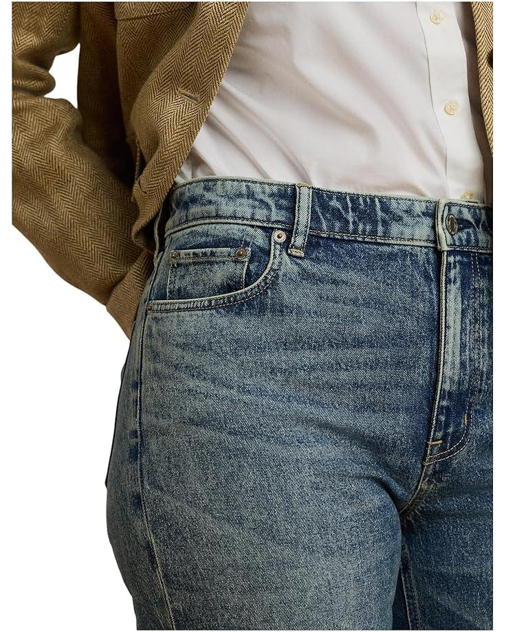 Plus Size High-Rise Wide-Leg Cropped Jeans Product Image