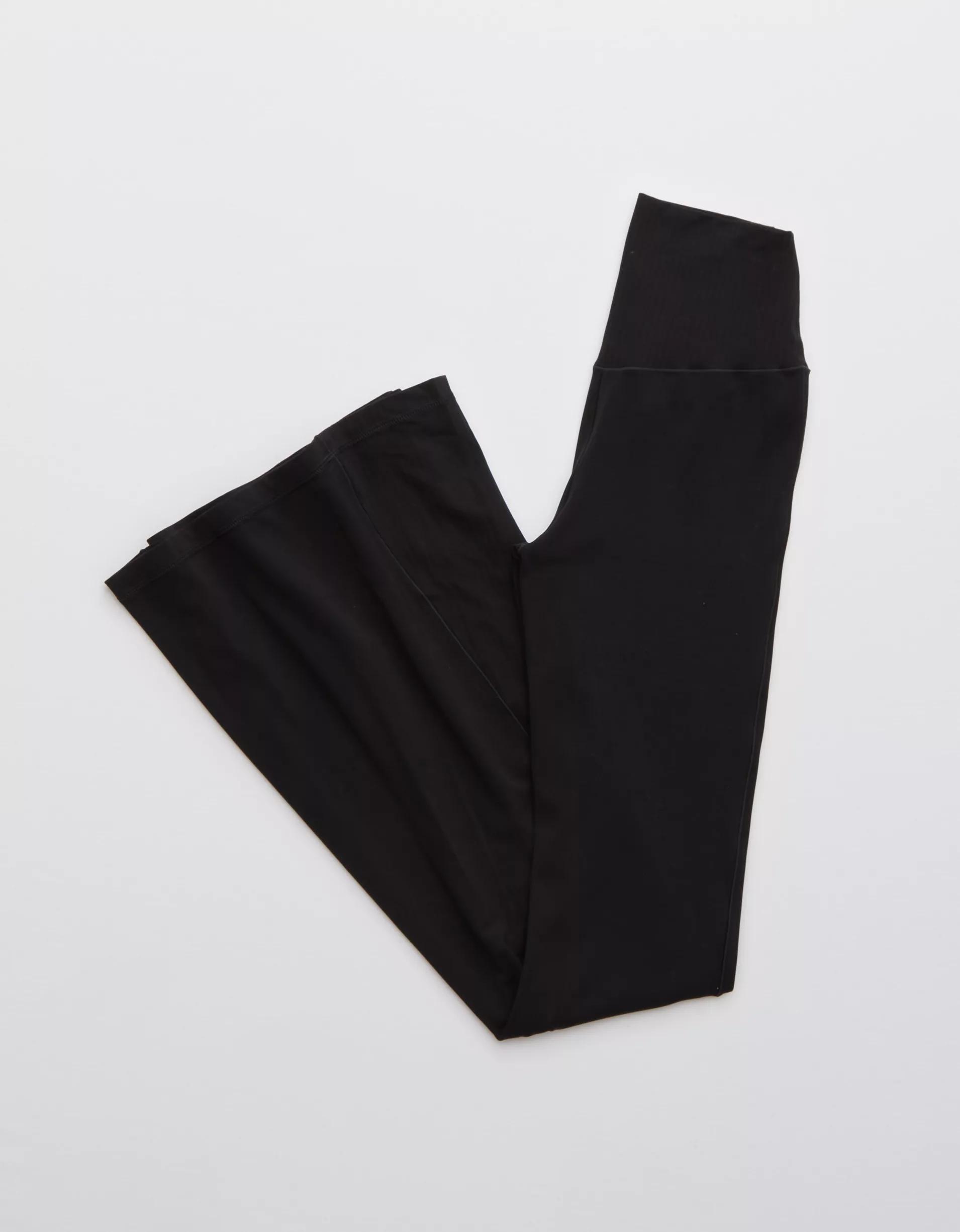 OFFLINE By Aerie Real Me High Waisted Crossover Rib Super Flare Legging Product Image